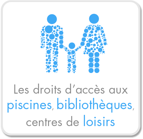 Les droits d'accès aux piscines, bibliothèques centres de loisirs